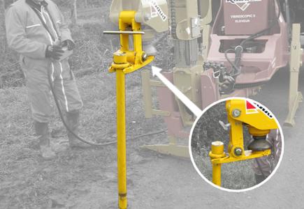 Pointerolle Ø 55 mm + arrache-pointerolle hydraulique