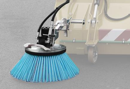 Balai latéralØ 700 mm avec moteur, flexibles, vanne 3 voies