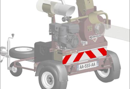 Bandes rétro-réfléchissantes avec support