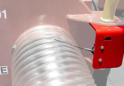 Sécurité coupe-circuit par capteur de présence du tuyau d