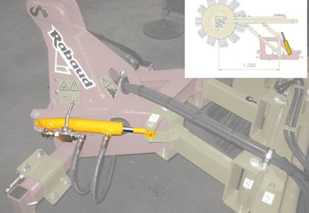 Déport hydraulique 600 mm par parallélogramme