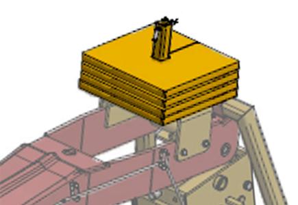 Masse 25 kg (carré 350 mm) sans support (4 masses maxi.)