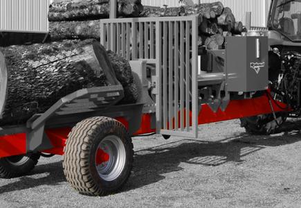 Essieu de déplacement - Voie 1,60 m - 2 roues 150/55-17, pneus à crampons - Anneau agraire