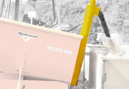 Vis élévatrice, entraînement hydraulique, pour nourrisseur, auge...