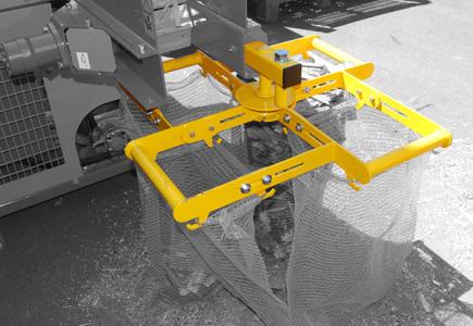 Ensachage en vrac avec unité rotative 4 sacs pour sacs de 20 ou 40 litres