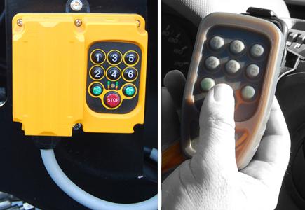 Commande électrohydraulique avec radiocommande