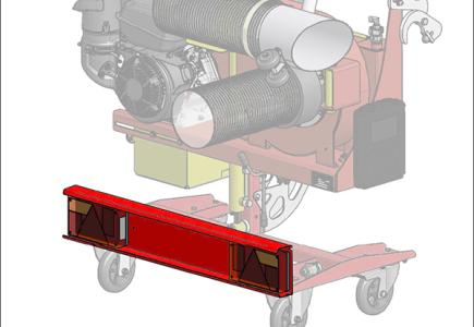 Rampe d’éclairage avec feux de signalisation