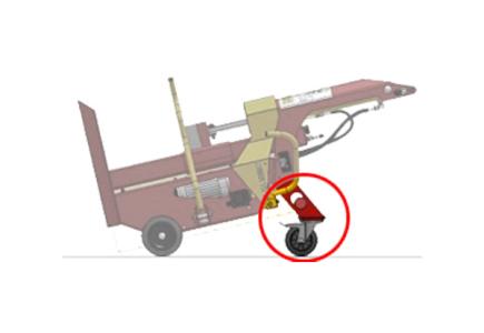 Roue pivotante pour déplacement à l