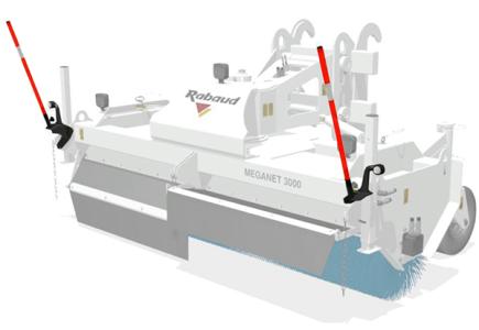 Kit signalisation de chantier 12 Volts avec bandes rétroréfléchissantes, 2 lumifog…(nécessite une alimentation électrique)