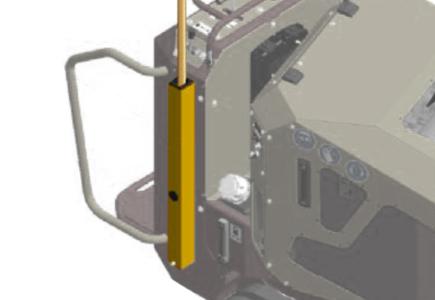 Support outil à manche : pelle, râteau… (maxi. 1)