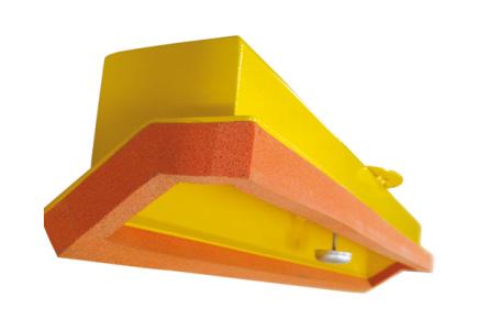 Ventouse forme 2 avec joint en mousse et palpeur interne pour bordures AC1 - AC2 - A1 - A2