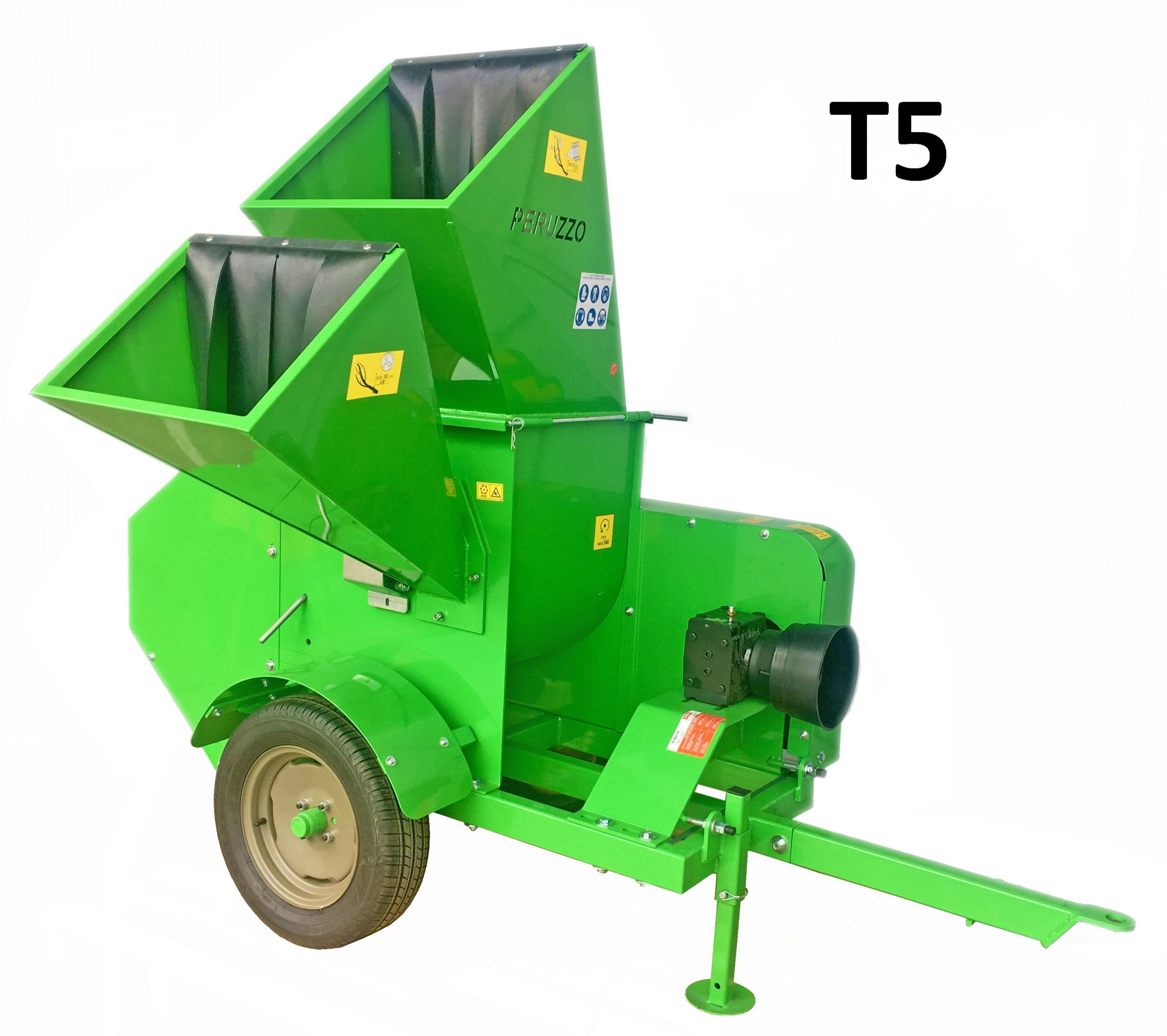 Chipper Shredder T5 ground discharge