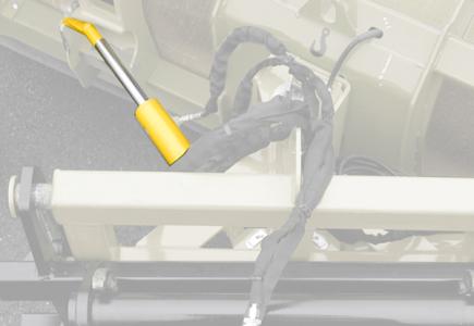 Orientation hydraulique +/- 25° avec déport latéral synchronisé